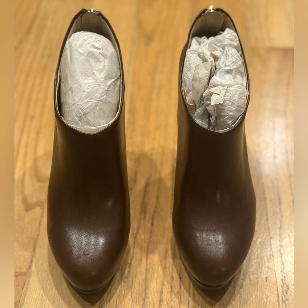 Nine West Brown Ankle Booties with Classic Style